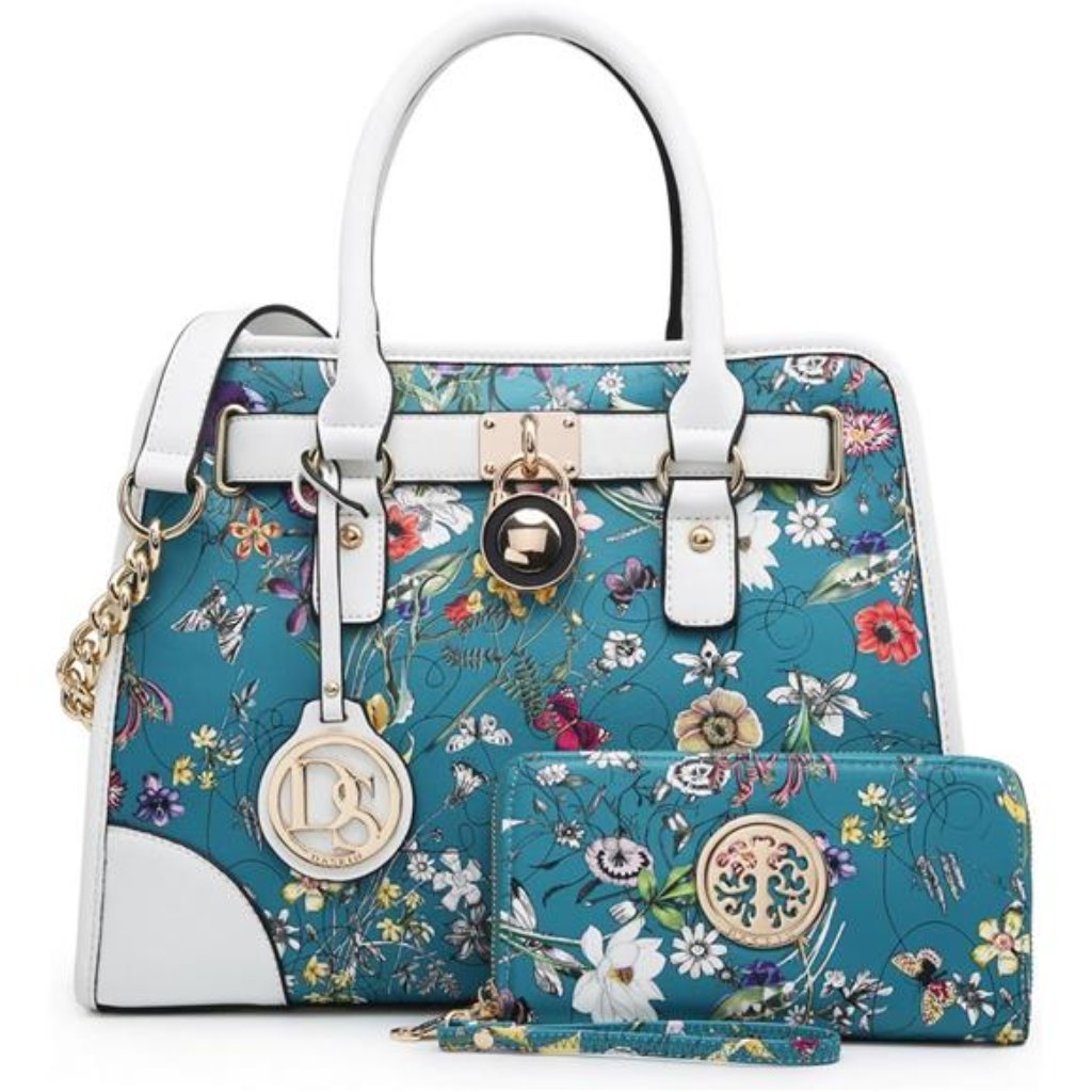 Women Handbags Top Handle Satchel Purse Shoulder Bag Hobo Bag Work Bag Set 2pcs